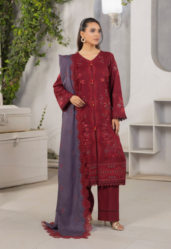 Fantak — SOHO Vol.01 | 3 Piece Luxury Dhanak Embroidered Suit