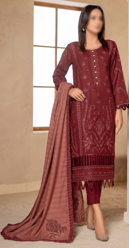 Fantak — SARGOSHI Vol.02 | 3 Piece Luxury Dhanak Embroidered Suit