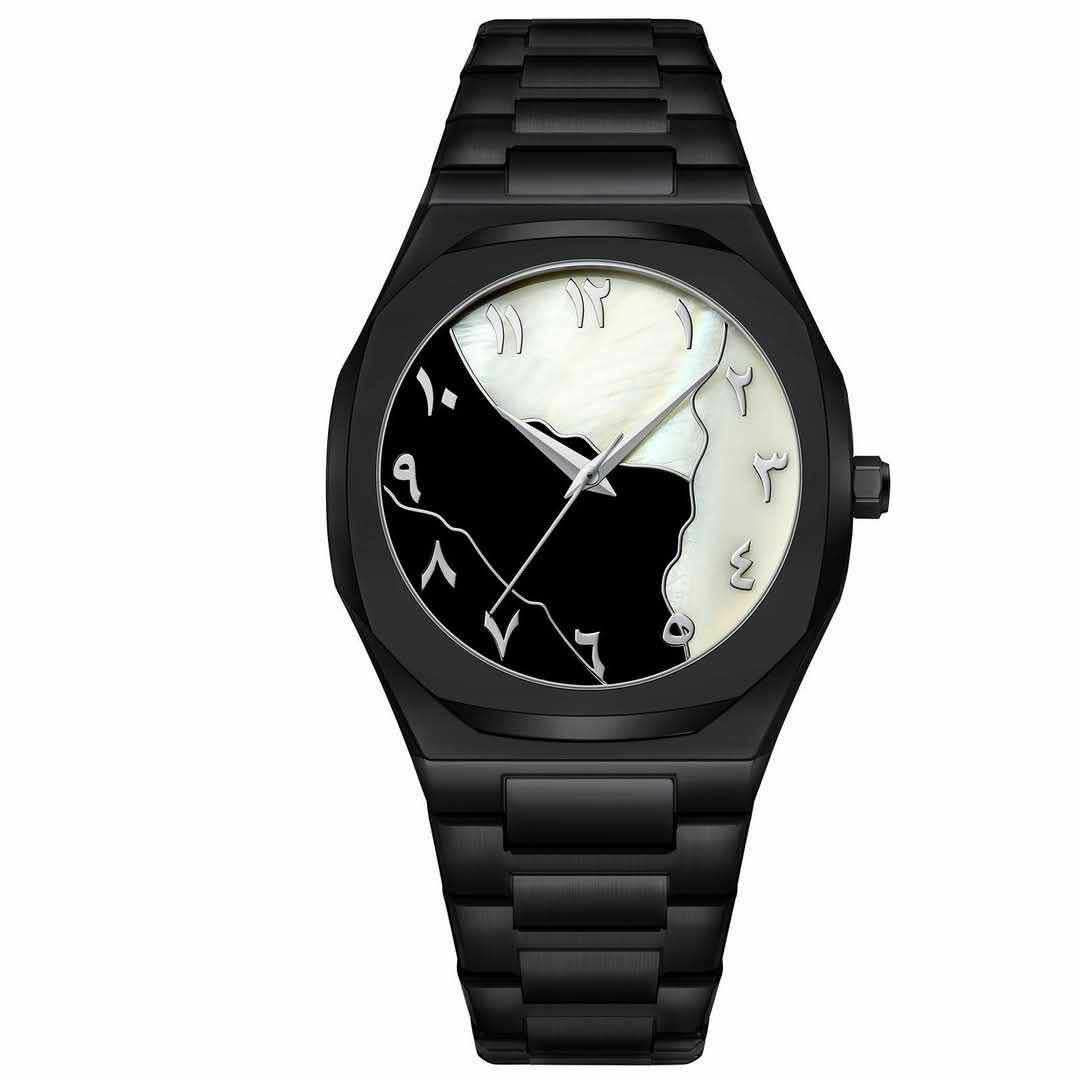 Aura Arabic Dial Quartz Watch – Stainless Steel