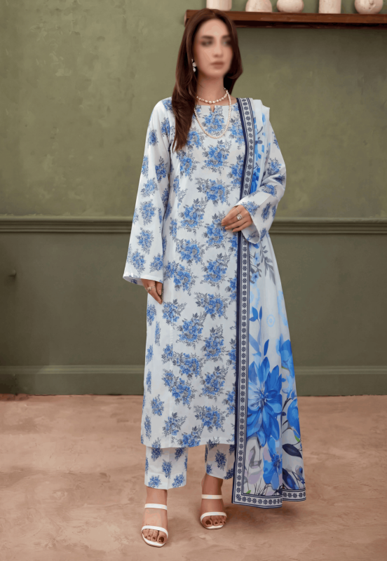 FAANTAK CHIC Vol 198 Digital Print Premium Lawn Unstitched 3Pcs Suit