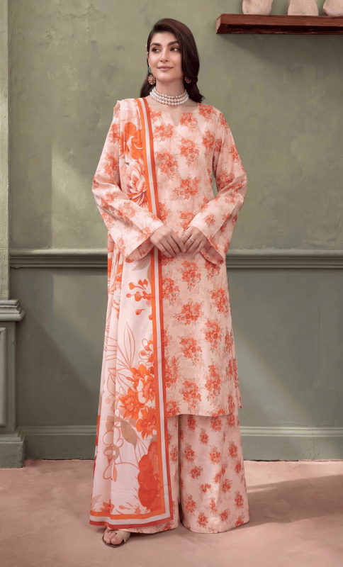 FAANTAK CHIC Vol 198 Digital Print Premium Lawn Unstitched 3Pcs Suit