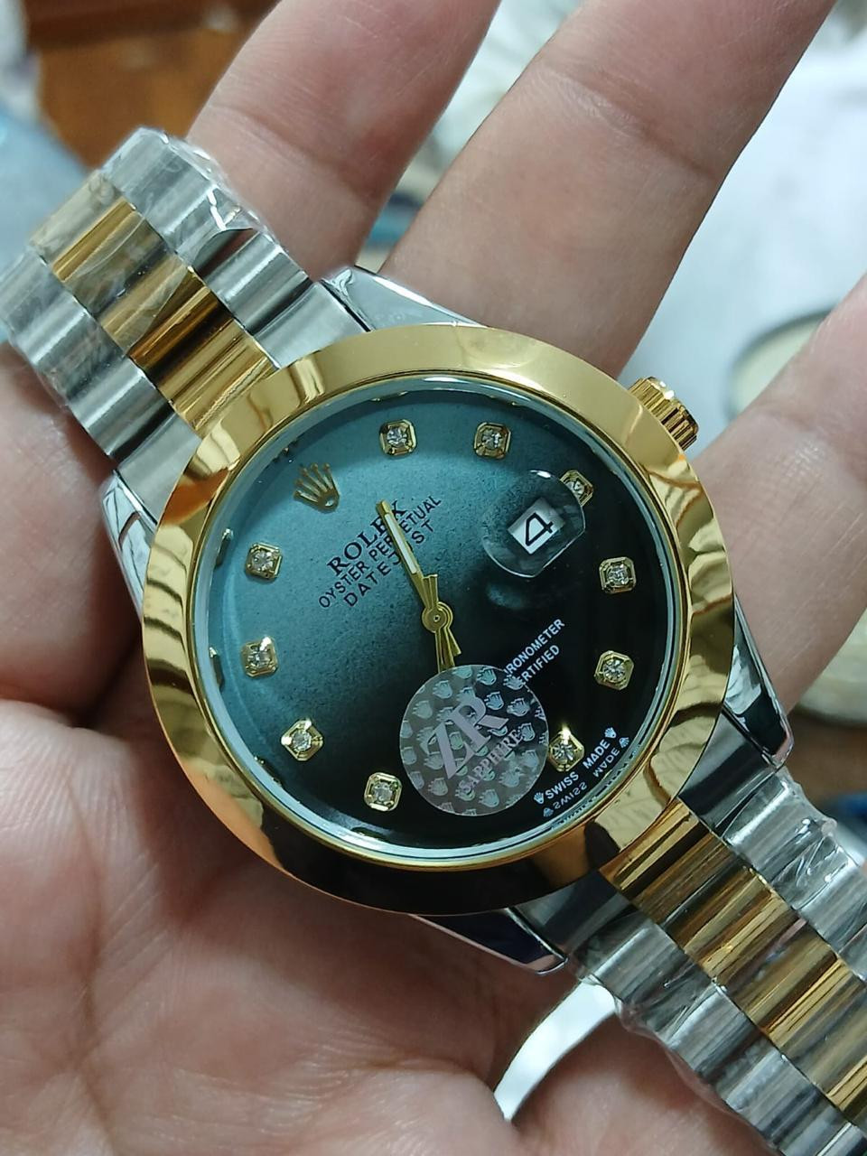 RLX Premium Date Watch – Two Tone & Silver Edition for Men