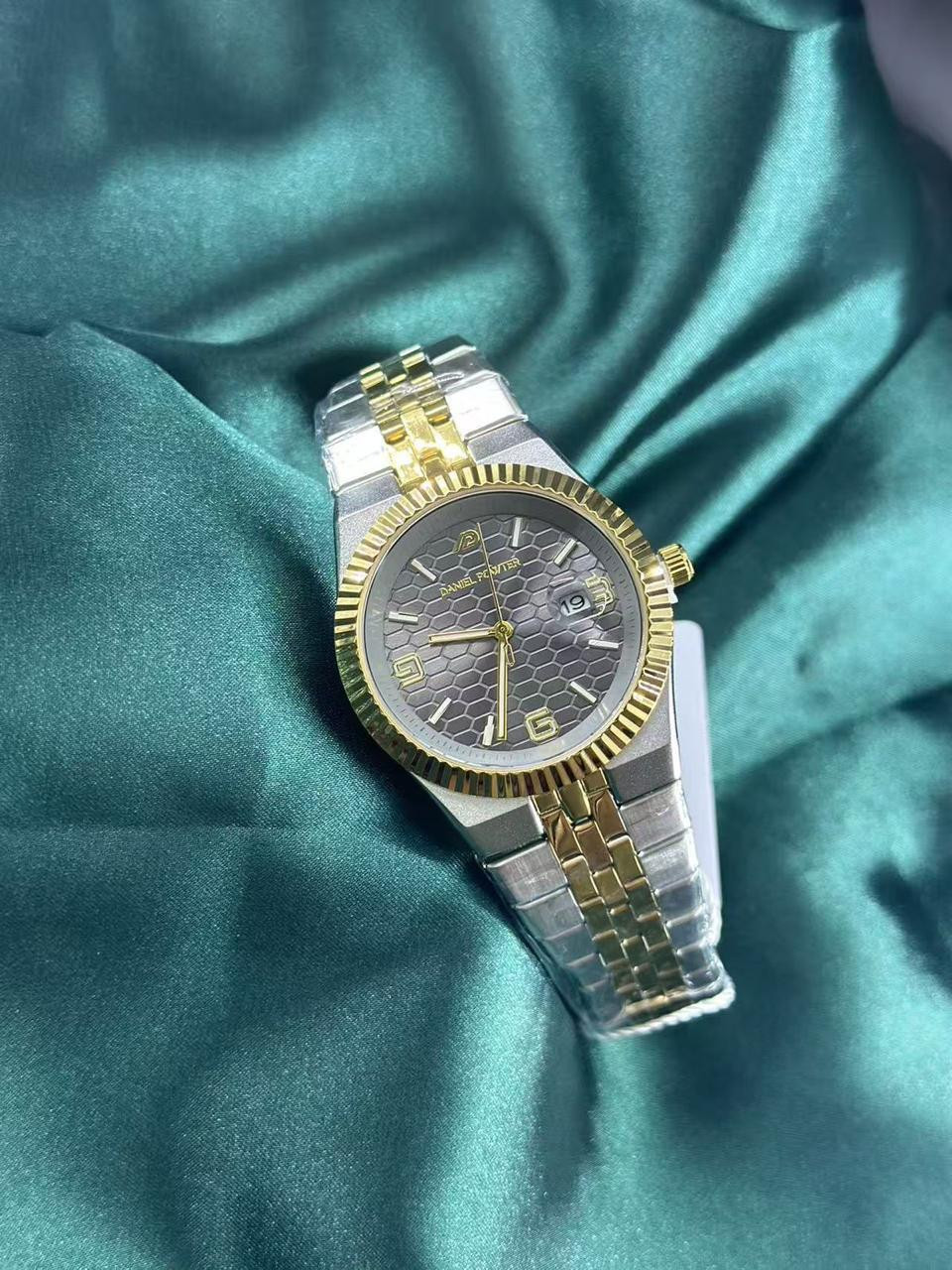 DP Fluted Bezel Stainless Steel Luxury Watch