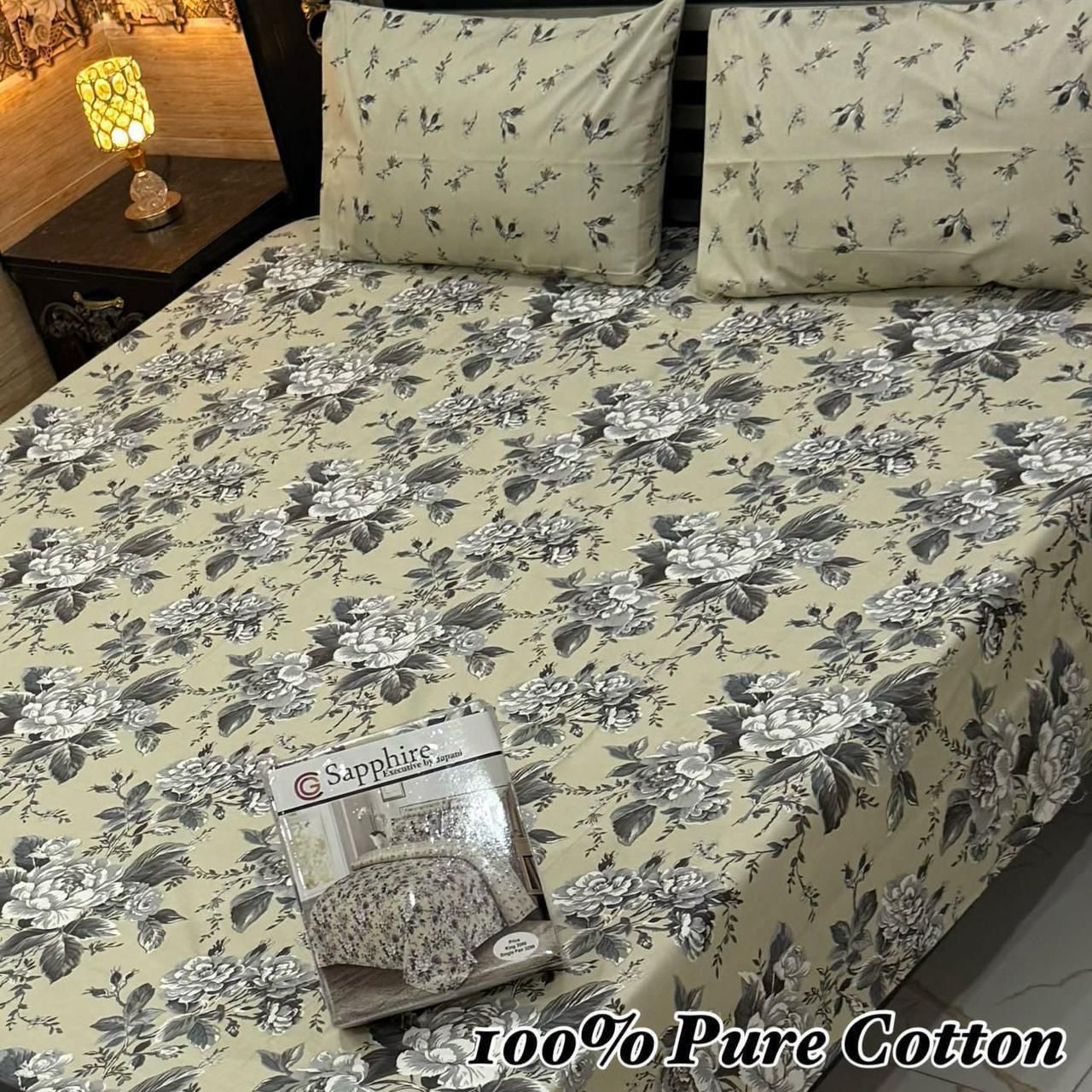 Premium Cotton Bedsheet Set (3PC)