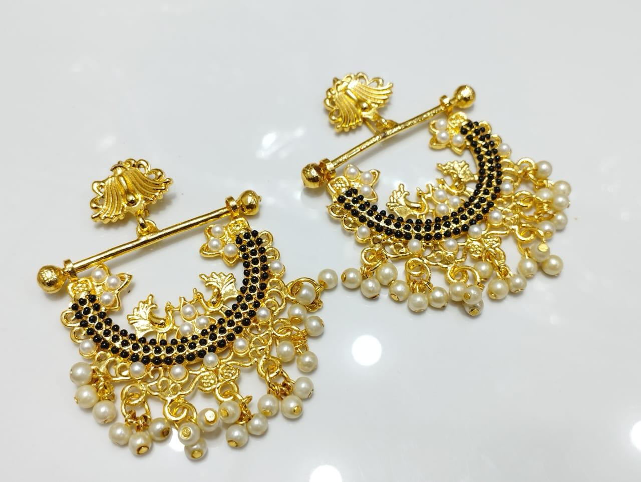 Indian Bali Style Earrings in 9 Rattan