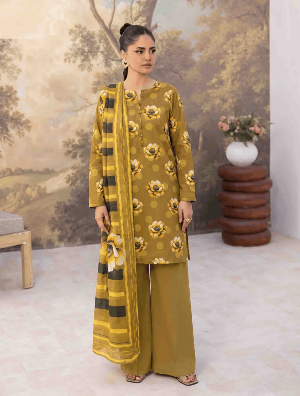FANTAK FLORA VOL 317 DIGITAL PRINT PREMIUM LAWN 3PCS UNSTITCHED BRANDED SUIT
