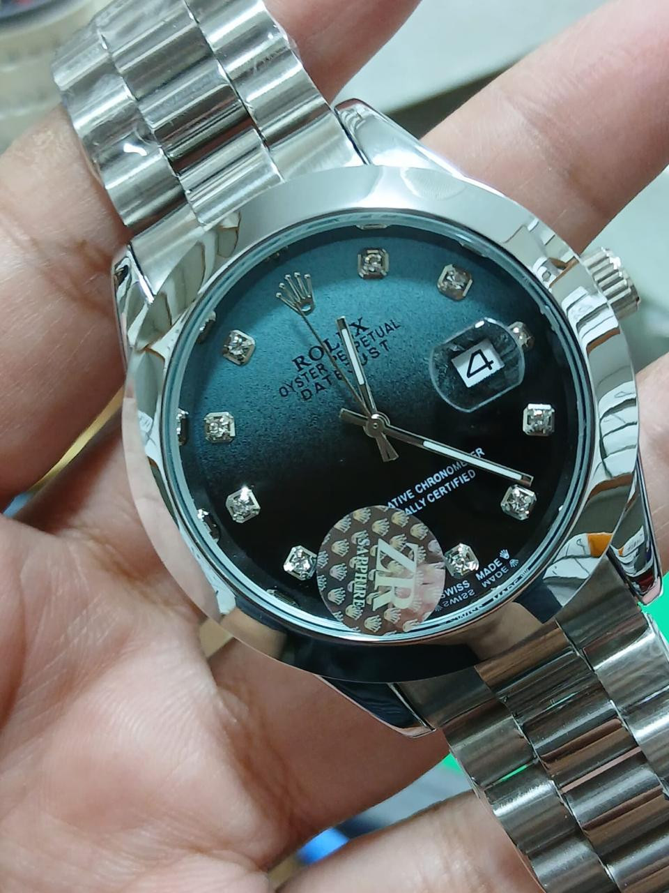 RLX Premium Date Watch – Two Tone & Silver Edition for Men