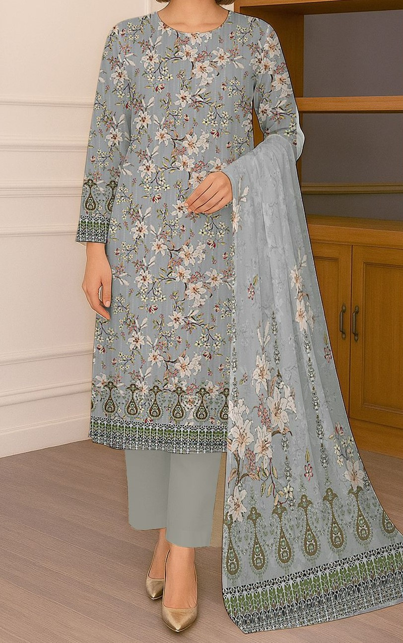 Mother Digital Lawn 3 Piece Suit – Printed Shirt & Dupatta