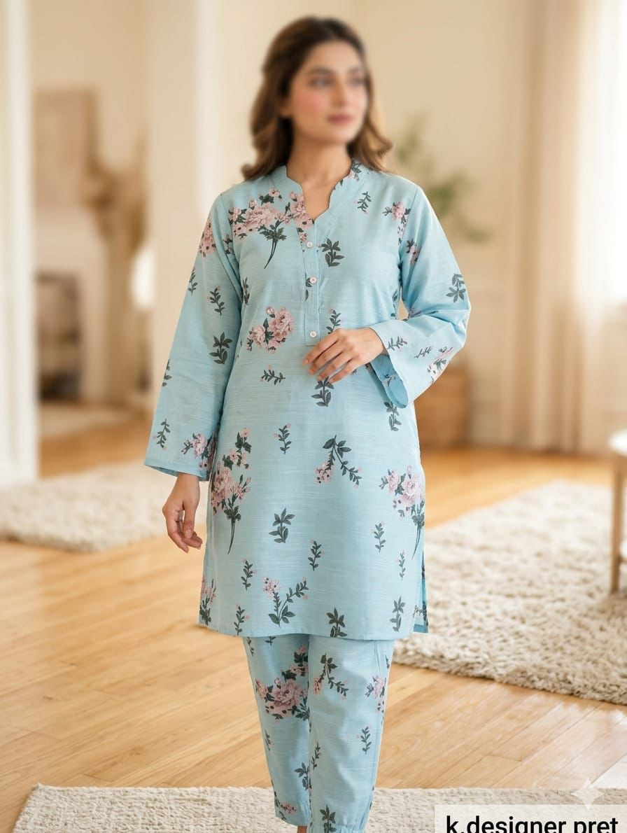 2PC Cotton Printed Co-Ord Set