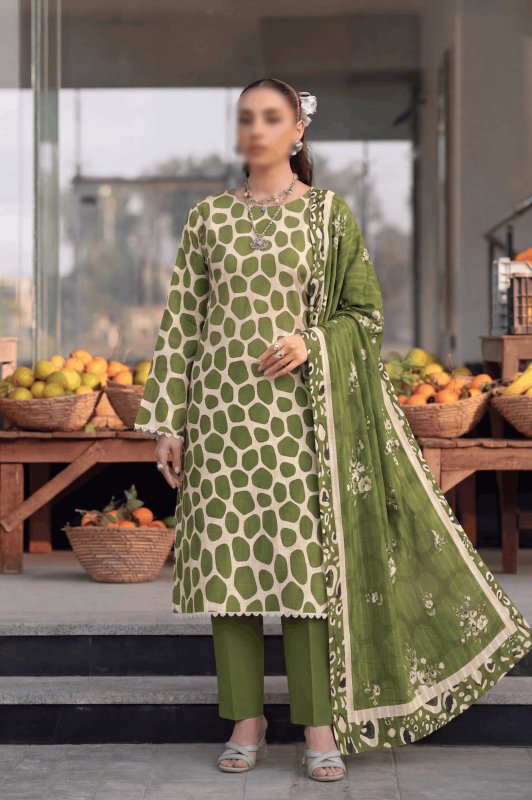 FANTAK Sapphire Vol 310 Digital Print Slub Lawn Unstitched 3Pcs Suit