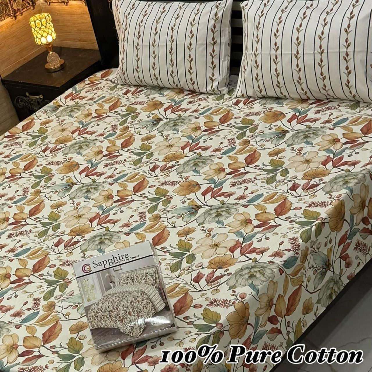 Premium Cotton Bedsheet Set (3PC)