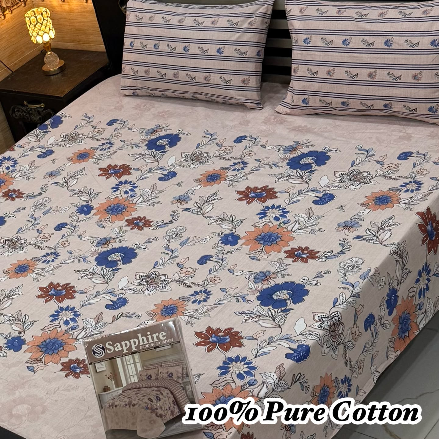 Premium Cotton Bedsheet Set (3PC)