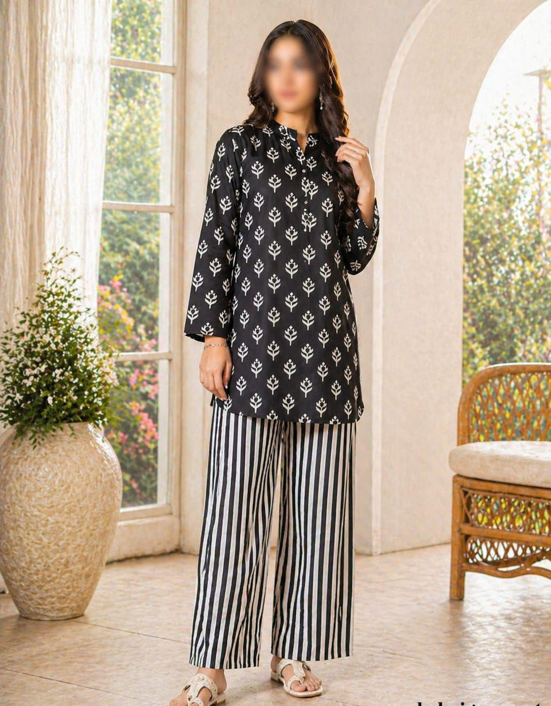 2PC Cotton Printed Co-Ord Set