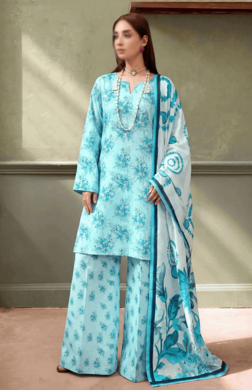 FAANTAK CHIC Vol 198 Digital Print Premium Lawn Unstitched 3Pcs Suit