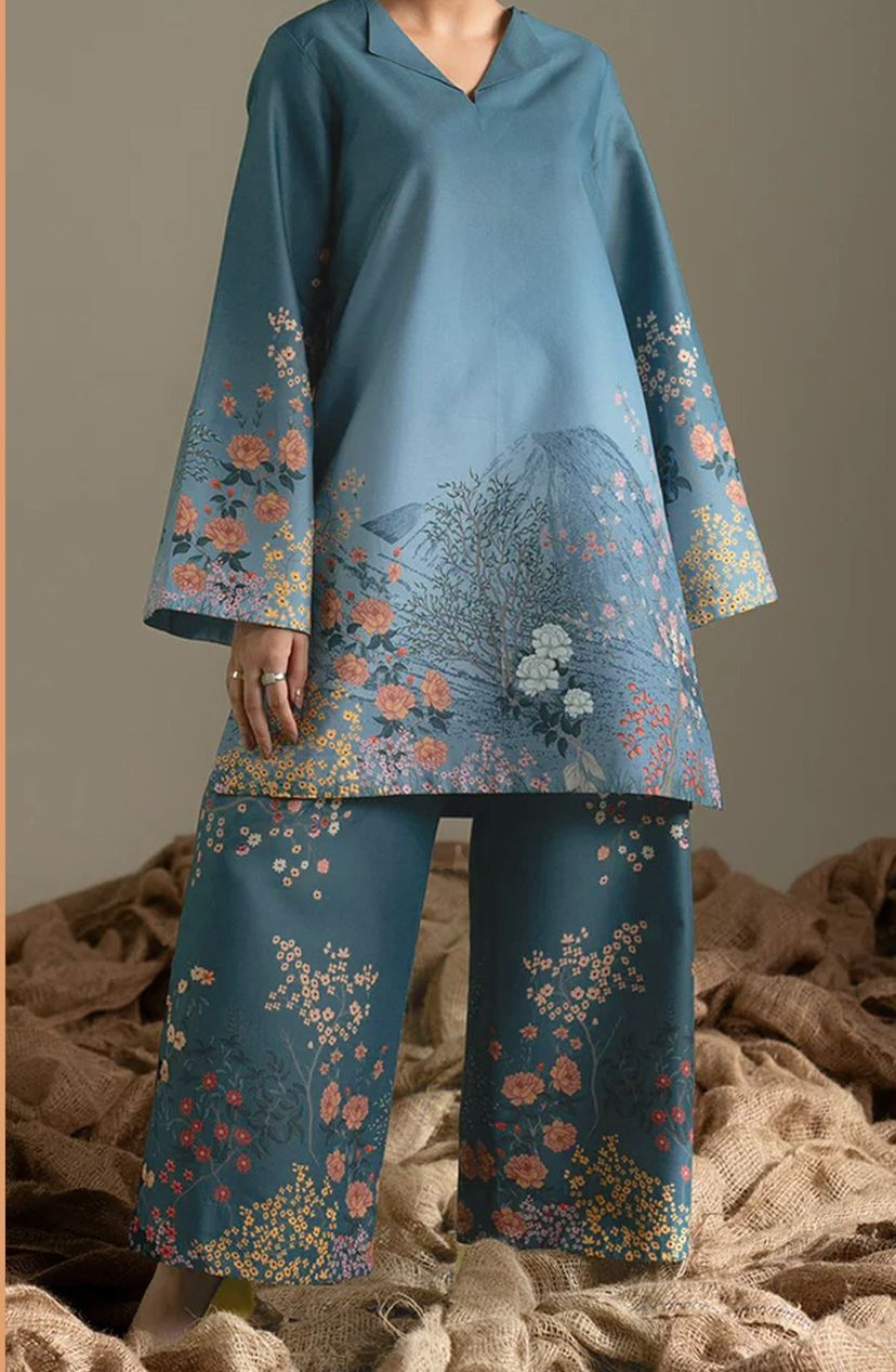 Afrozeh | RPL Digital Lawn Bana Dora 3Pcs Suit