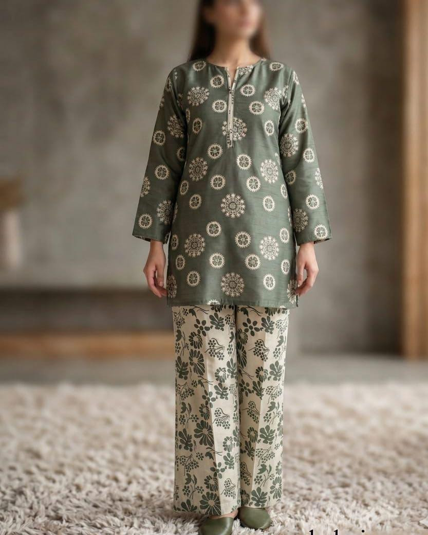 2PC Cotton Printed Co-Ord Set