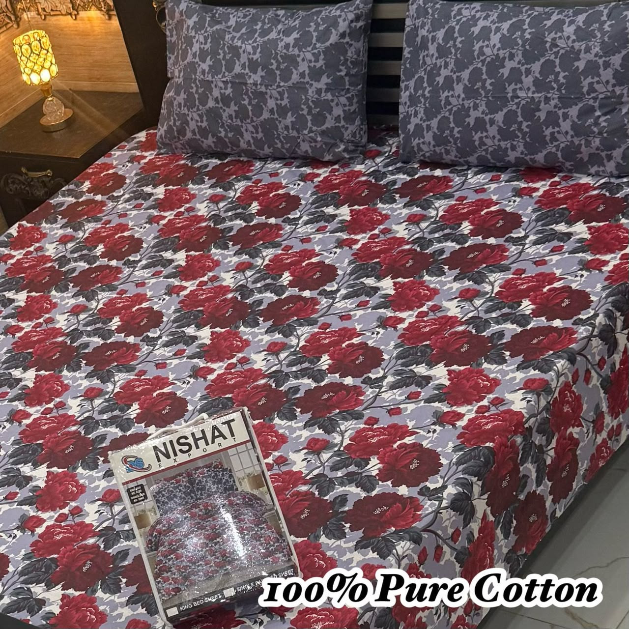Premium Cotton Bedsheet Set (3PC)