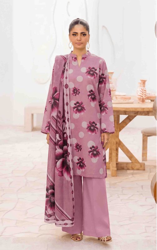 FANTAK FLORA VOL 317 DIGITAL PRINT PREMIUM LAWN 3PCS UNSTITCHED BRANDED SUIT