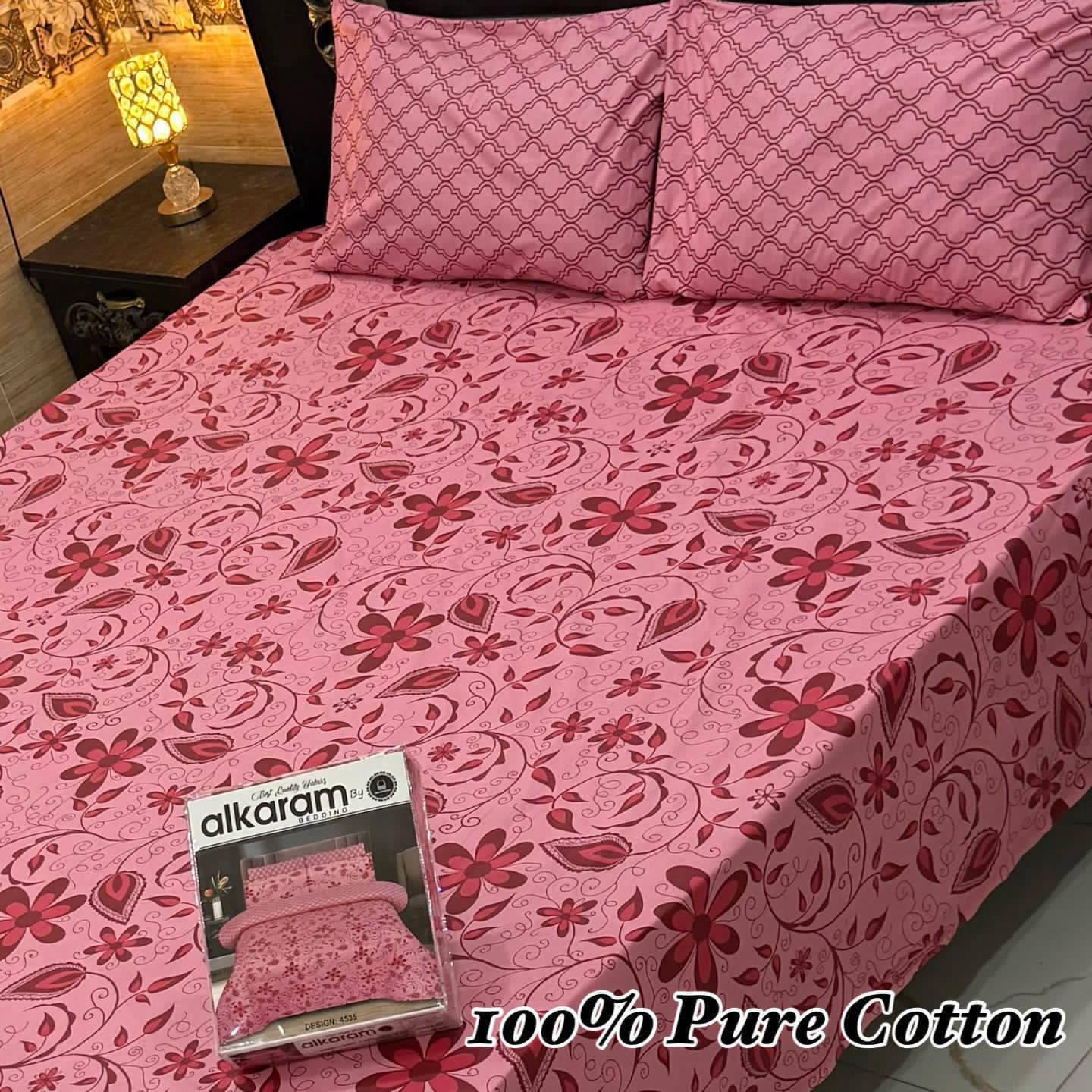 Premium Cotton Bedsheet Set (3PC)