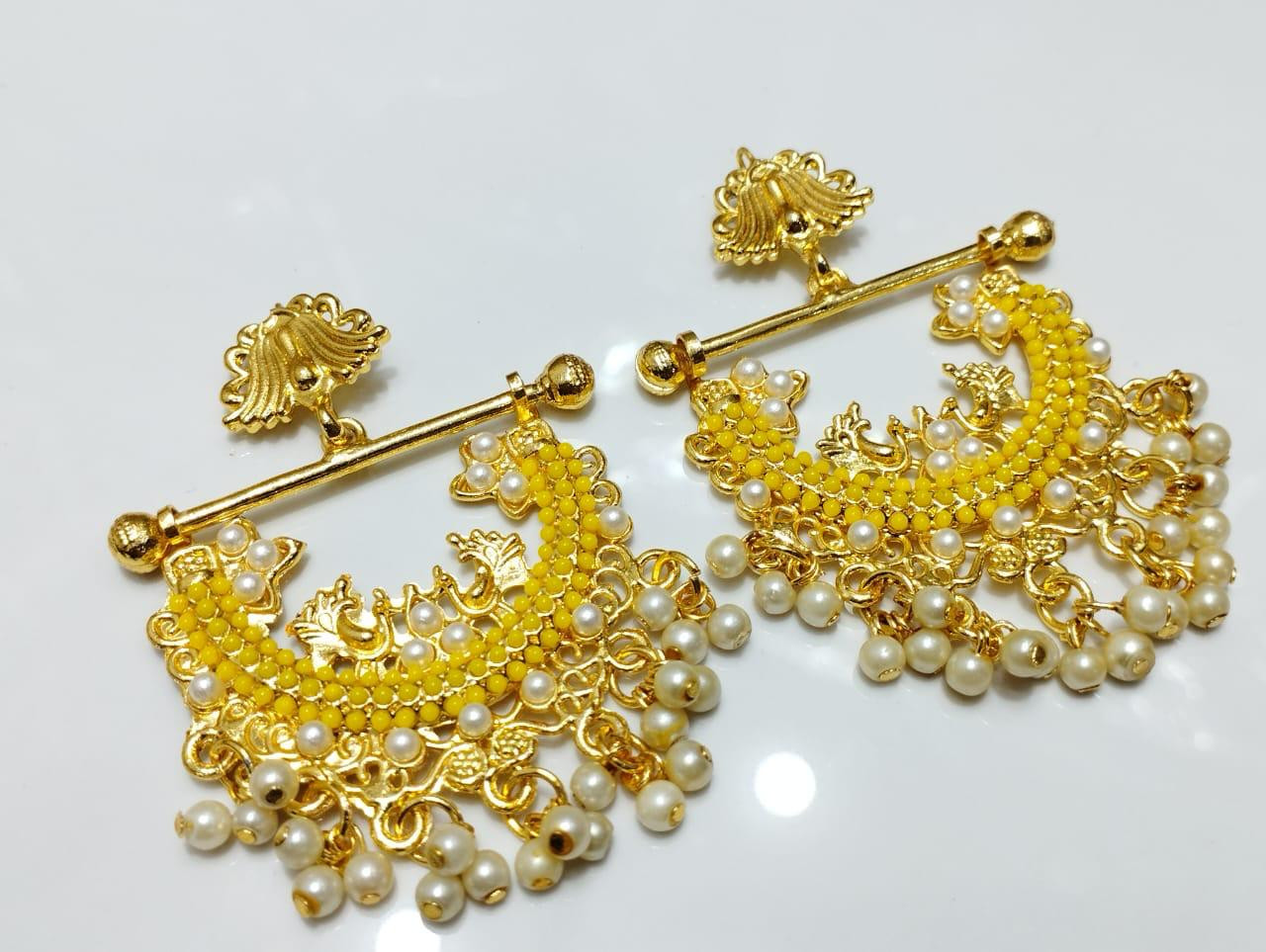 Indian Bali Style Earrings in 9 Rattan