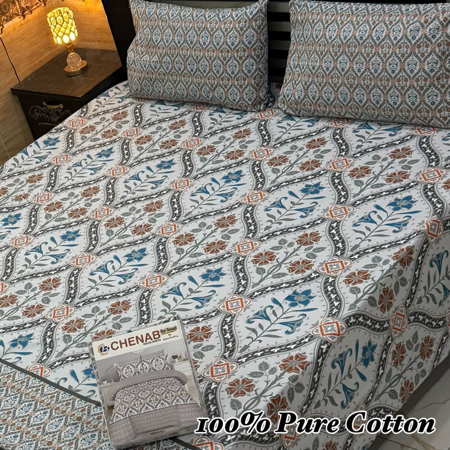 Premium Cotton Bedsheet Set (3PC)