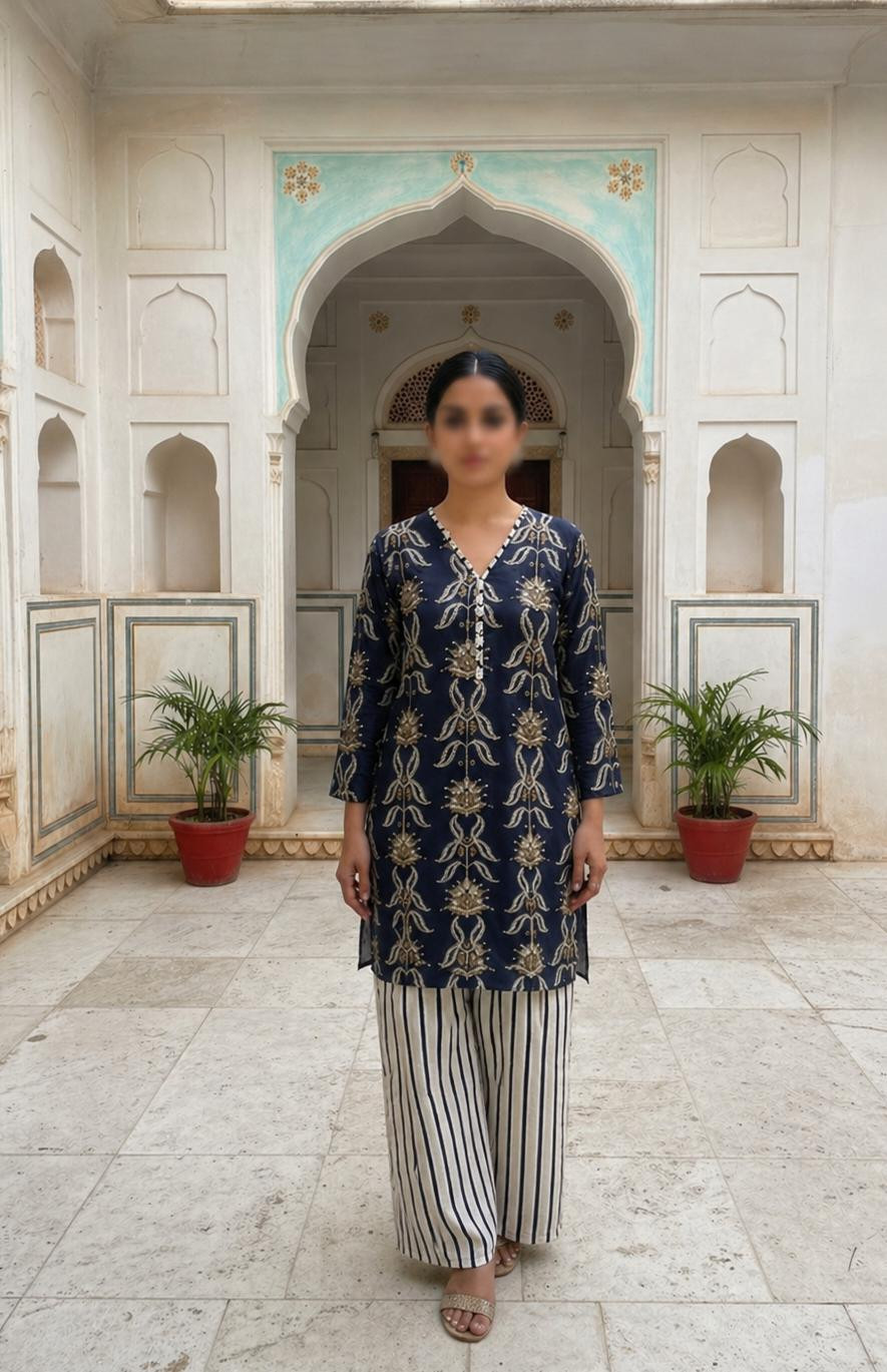 2PC Cotton Printed Co-Ord Set