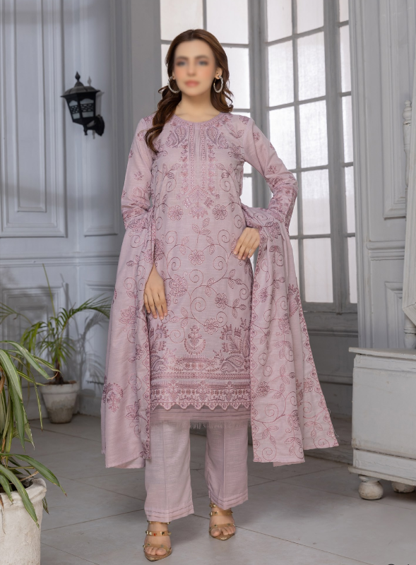 Fantak — AURA Vol.01 | Luxury Slub Lawn Karandi Embroidered Collection