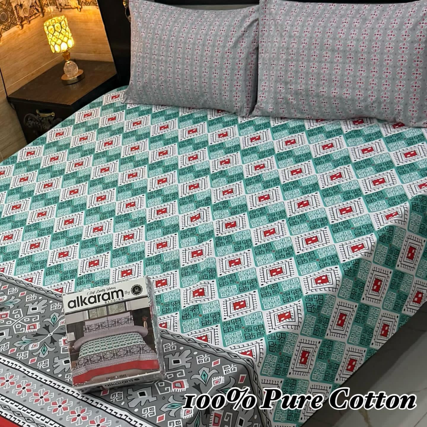 Premium Cotton Bedsheet Set (3PC)