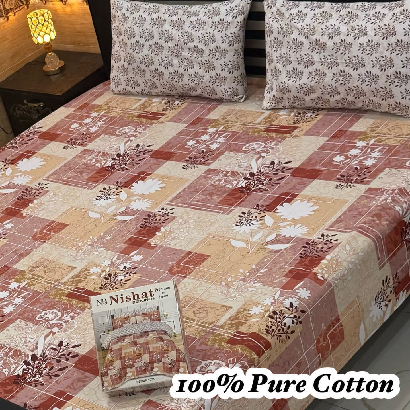Premium Cotton Bedsheet Set (3PC)
