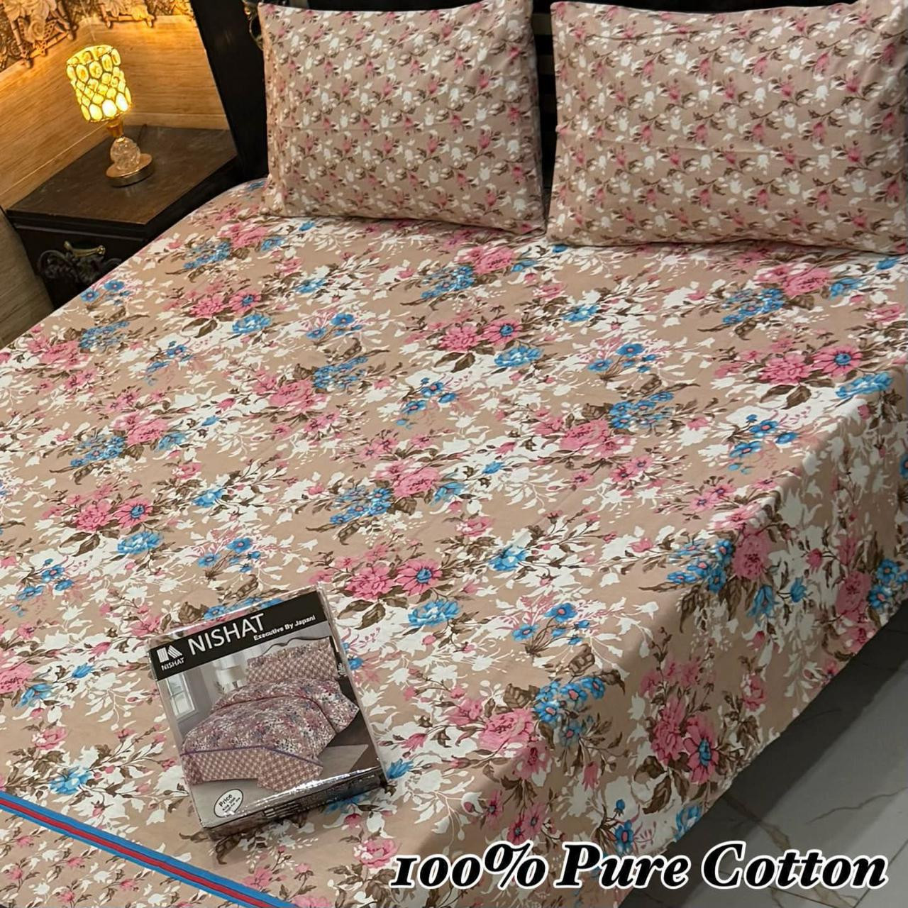 Premium Cotton Bedsheet Set (3PC)