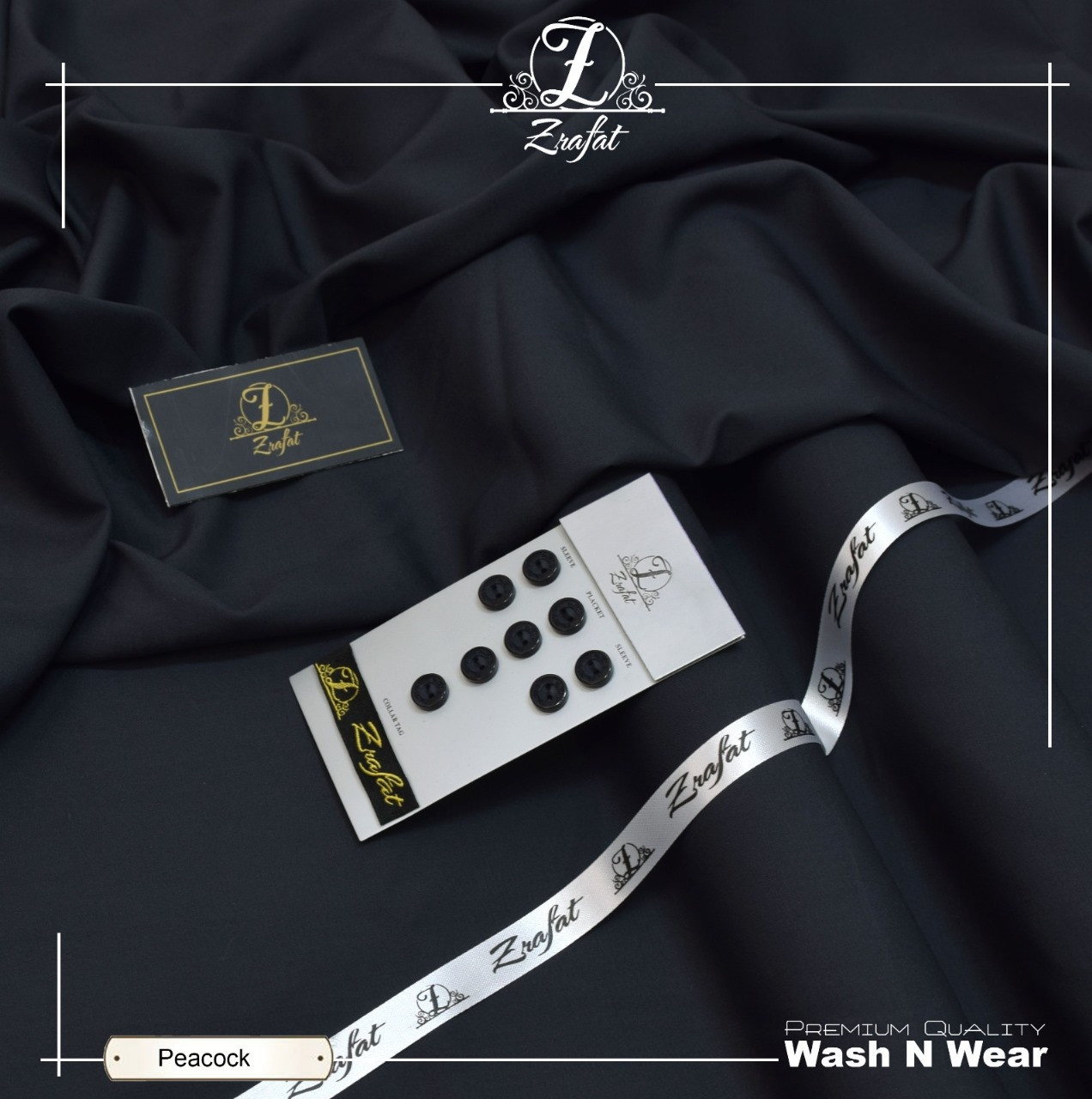 Zrafat Unstitched Wash & Wear Suit