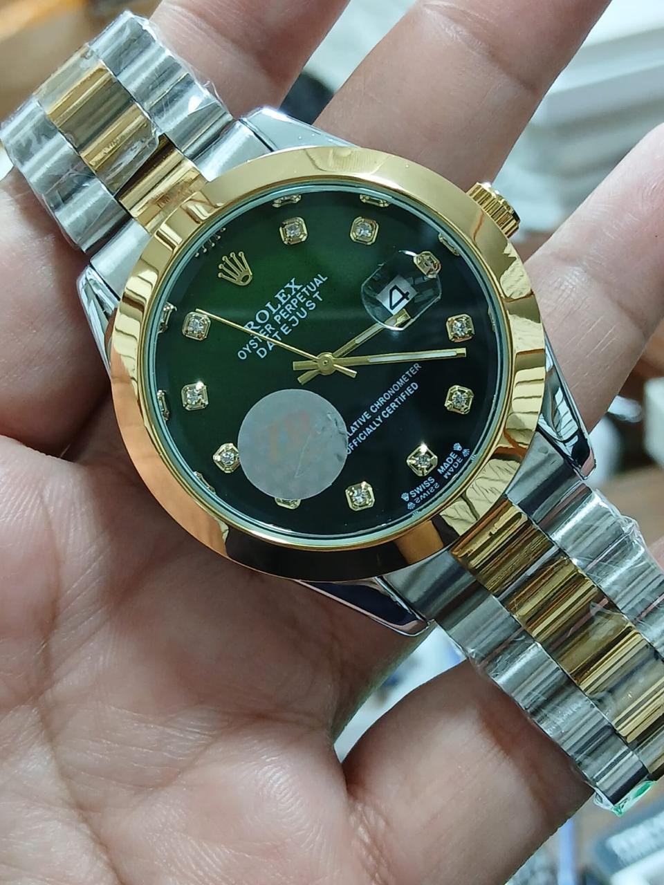 RLX Premium Date Watch – Two Tone & Silver Edition for Men