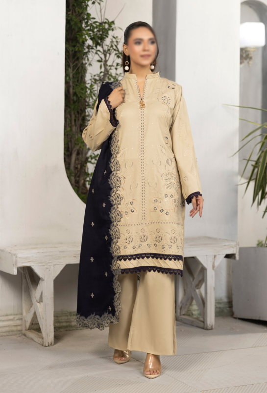 Fantak — SOHO Vol.01 | 3 Piece Luxury Dhanak Embroidered Suit